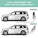 DEENKEE Car Vacuum Cleaner, 12V 5KPa Super High Power Suction Car Vacuum 16.4ft Cable, Plugs into Lighter Wet Dry/Dog Hair Vacuum Car