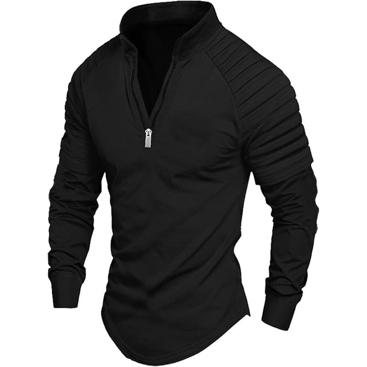 Amazon.com: Men's Outdoor Shirts Stand Collar Long Sleeve