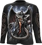 Spiral - Mens - DRAGON LAVA - Longsleeve T-Shirt Black