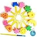 Carykon 12 PCS Toys Artist Studio Sponge Painters with a Brush (set of 12)