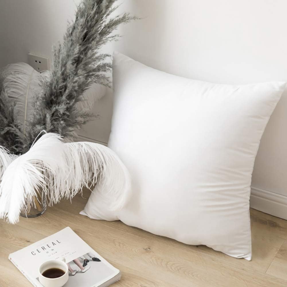 Emolli 18 x 18 Pillow Inserts Set of 4, Throw Pillow Inserts Premium Stuffer Down Alternative,Super Soft Microfiber Filled Decorative Pillow Cushion: Home & Kitchen