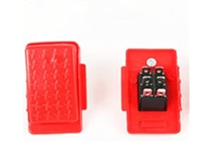FULIHUA Accelerator Foot Pedal Electric Switch Accessories for Kids Reset Control Switch Children Electric Ride On Toy Car Replacement Parts Red 6-pin Socket