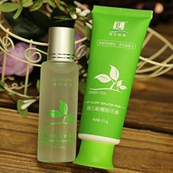 Buy Qic Green Tea Permanent Body And Facial Hair Removal Cream For