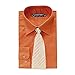Jacques Valmont Boy's Long Sleeve Shirt with Tie and Accessories (Multiple Colors)