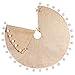 AerWo 48 Inch Natural Burlap Christmas Tree Skirts, 3D Pompom Tree Skirt for Xmas Holiday Party Decorations Indoor Outdoor