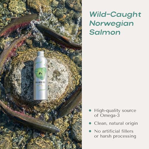 O2 PETS Omega Gold Joint Cats and Dogs Wild Caught Norwegian Salmon Oil Supplement – Premium Omega 3 for Joint and Mobility Support (500ml)