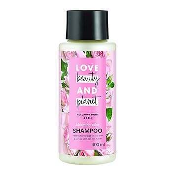 Love Beauty & Planet Blooming Colour Shampoo with Murumuru Butter and Rose Aroma, 400 ml