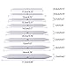 LOKIPA Blending Stumps Set of 8 and A Sandpaper Pencil Sharpener for Drawing Blending Tools for Artist,Paper Stump for Blending