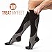 Treat My Feet Knee High Compression Socks for Women & Men, 15-20 mmHg, Edema Relief