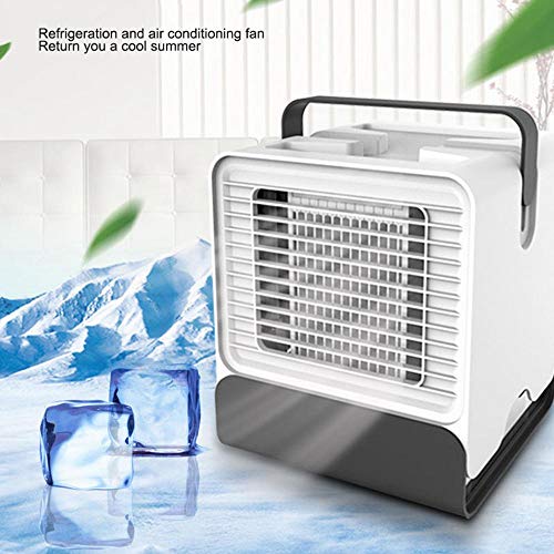 FOONEE Mini Personal Air Conditioner Fan, Portable USB Evaporative Air Cooler, Purifier-Humidifier-Circulator-Desktop-Cooling Fan, Cold Air Circulator for Office Dorm Car School Personal Space