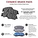 R1 Concepts Front and Rear Brakes and Rotors| Hardware Included| Front and Rear Ceramic Brake Pads and Rotors Kit| Fits 2005-2010 Honda Odyssey