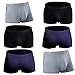 TEERFU 6-Pack Mens Underwear Boxer Briefs Sexy Soft Stretch Trunks Short US Size (M, 6Pack-in 3Colors)