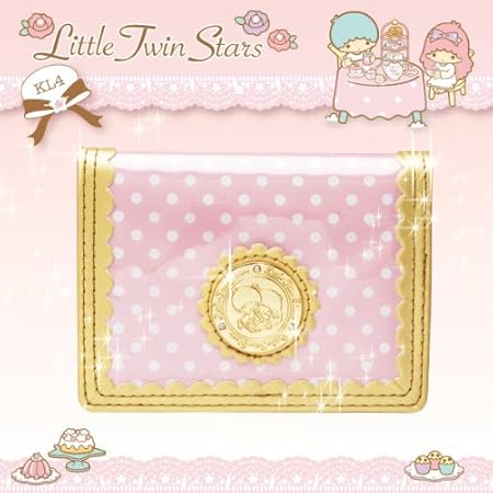 Amazon Co Jp 両面パスケース 定期入れ ピンク リトルツインスターズ キキララ ゴールド フラワー メタル おもちゃ