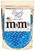 Blue m&m 1 Pound Milk Chocolate in CandyOut Sealed Stand Up Bag