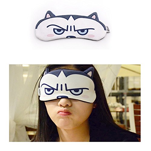 [2 PACK] MicroBird Dog Cute Sleep Eye Mask with gel pad, Hot & Cold Therapy for Insomnia Puffy Eyes, Super Soft and Light, for Sleeping, Shift Work, Night Blindfold Eyeshade for Men and Women kid - Thumbnail 2