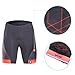 Beroy Men's Comfortable Bicycle Cycling Pants, 3D Padded Bike shorts,Red,X-Large