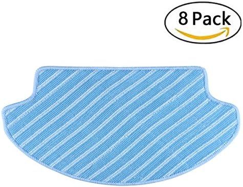 Replacement Mopping Cleaning Cloths for Ecovacs DEEBOT DN78(water tank version) DM80 DM80 Pro DM81 DM85S DM88 DR95 DR96 DR98 Slim Slim2 Robotic Vacuum Cleaner (Pack of 8) - Aunifun
