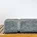 Chakir Turkish Linens Premium Cotton Absorbent Turkish Towels (Bath Towel - Set of 4, Gray)