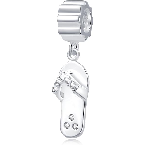 Queenberry Sterling Silver Sneaker Charm – Enamel Dangle Bead For European Charm Bracelets