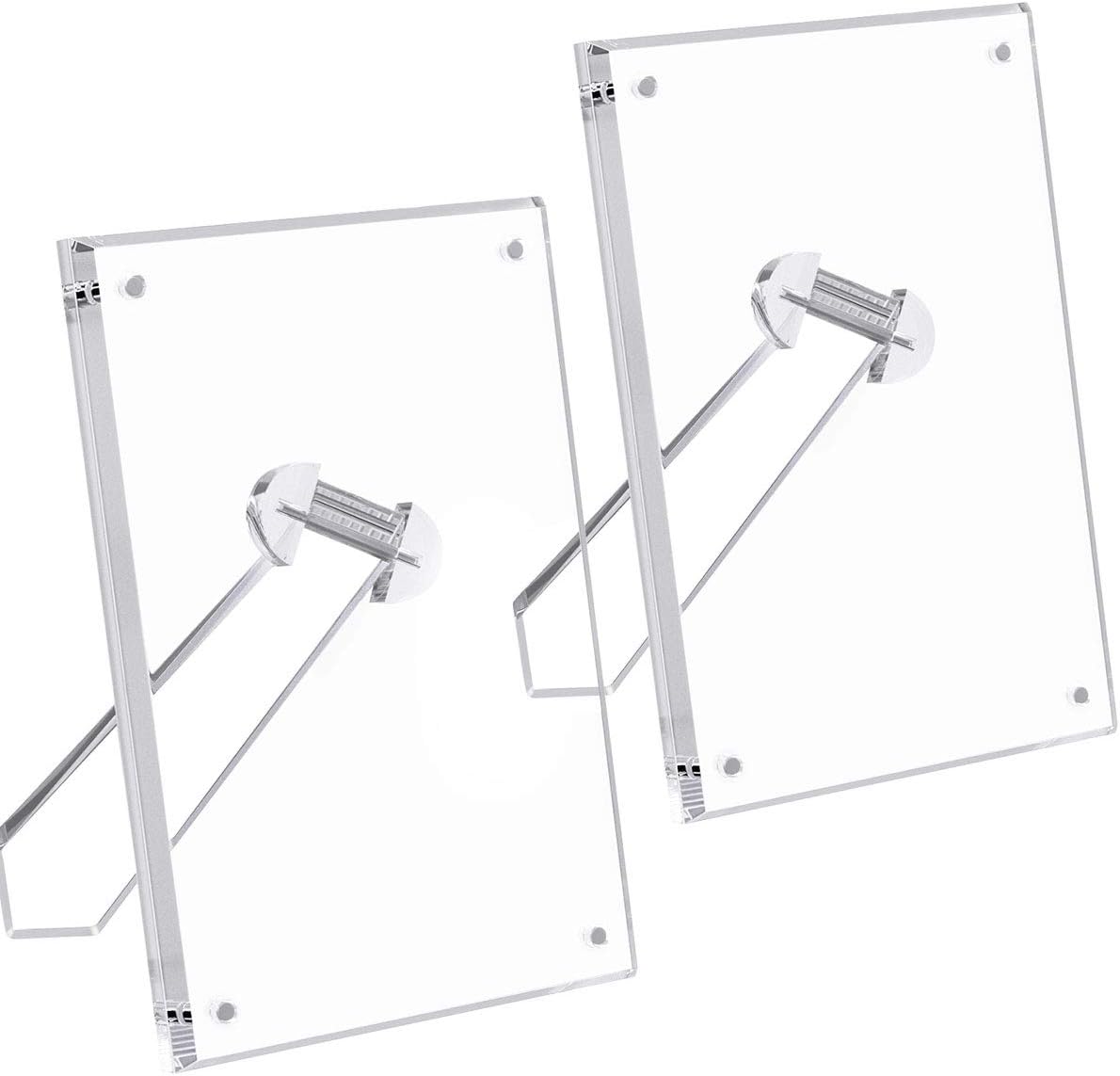 Photo Albums, Frames & Accessories - NIUBEE 5x7 Picture Frame, Acrylic Clear Photo Frame with Magnets for Tabletop Display, 2 Pack