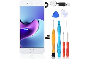 Ayake for iPhone 7 Plus Screen Replacement with Home Button White, Full Assembly LCD Display Touch igitizer with Front Camera+Earpiece Speaker+Proximity Sensor+Tools for A1661, A1784, A1785