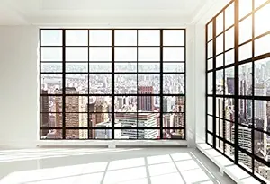 Yeele 7x5ft Skyscraper Window Backdrop Office Building French Window Transparent Glass Window City Landscape Photography Background Man Adult Portrait Photo Shooting Vinyl Wallpaper Studio Props