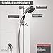 Delta Faucet 3-Spray Touch-Clean Wall-Mount Slide Bar Hand Held Shower with Hose, Chrome 57014
