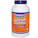 Now Foods Calcium Citrate Powder Supports Bone Health 8 ounces, 2-pack