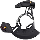 Funn Zippa DH MTB Chain Guide, ISCG05 Mount, 32T-38T (Black) | CNC AL6061 backplate, integrated bash guard, 1x drivetrain, BB adapter option, downhill, 175g