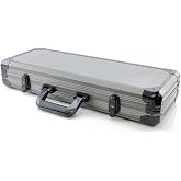 Versa Games 500pc Deluxe Poker Chip Case in Gray Color - Reinforced, Strong, Sturdy Design Poker Chip Case