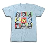 Men's WWE Legends T-Shirt, Light Blue Heather, X-Large