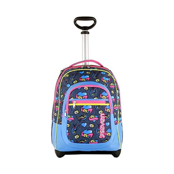 35 Lt CHECK 2in1 Zaino con spallacci a scomparsa Trolley Invicta Blu Rosso  Scuola \u0026 Viaggio lencicol Cartelle Valigeria