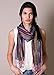 Anika Dali Women’s Jewel Shimmer Multicolor Stripe Scarf, Metallic Pashmina Shawl (Purple Dazzle)