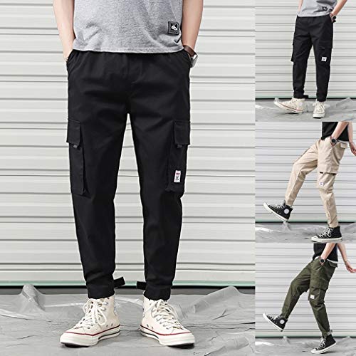 VEZAD Tactical Cargo Work Pants Men Summer Overalls Casual Comfortable Trousers - Thumbnail 3