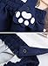 Futurino Women's Sweet Cat Paw Embroidery Pleated Mini Skirt with 2 Suspender