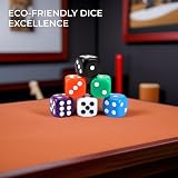 H&S 30x 16mm Dice Set 6 Colors 5 Pieces Each Color Eco Acrylic view 4