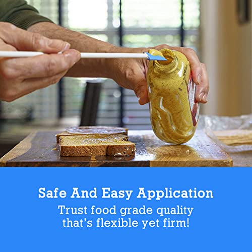 Spatty Daddy Kitchen Spatula Set (6 and 12 Inch Blue) Shark Tank Mom Made to Scrape Last Drop