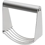 KUFUNG Dough Blender Stainless Steel Pastry Cutter Multipurpose Bench Scraper Great as Dough Cutter for Pastry Butter and Piz