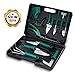 NASUM 10 Pieces Garden Tools Set - Stainless Steel Gardening Tool Case with Trowel Pruner,Rakes, Shovels,Secateurs,Weeding Knife and more,Vegetable Herb Garden Hand Tools,Gifts for Women&Man