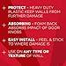 Magic Wall Guard Patch - 5 Inch Diameter - Door Knob Wall Protector Shield Works on Any Texture Wall
