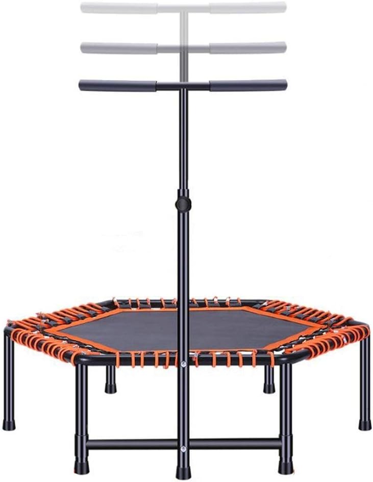 Trampolines Adult Indoor Children's Bounce Bed Home Indoor Sports Equipment Folding Gym Jumping Bed (Color : Orange, Size : 120110140cm)