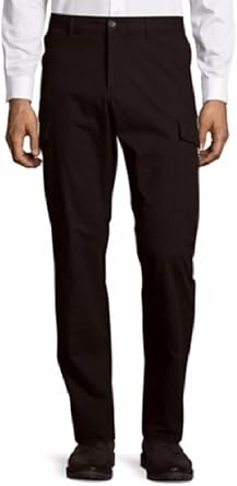 six pocket pants black