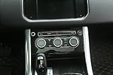 METYOUCAR Carbon Fiber Style Console Panel Air Conditioning Volume Cover Trim for Land Rover Range Rover Sport 2014-2017