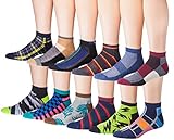 James Fiallo Men's 12 Pairs Low Cut Athletic Sport Peformance Socks