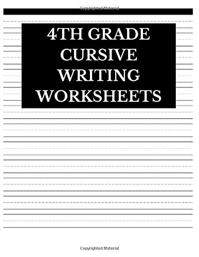 4th grade cursive writing worksheets lined journal notebook to write in journals centric 9781076584359 amazon com books