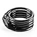 Etronic Bike Lock M4, Cable Lock 4 Feet Long Coiled Security Combo Combination Lock Bicycle Lock