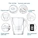 Vigorous Alkaline Water Pitcher Ionizer-Included Alkaline Water Filter, 7 Stage Organic Ionized Filtration System to Purify and Increase PH Level-Water Filters & Pitchers Refresh and Ionize for Health