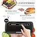 Razorri Dry/Moist Mode Selectable Preservation E5200-M Sealer Machine Automatic Sealing System for food savers & Sous Vide with Free 5 Vacuum Bags and 1 Roll, Black
