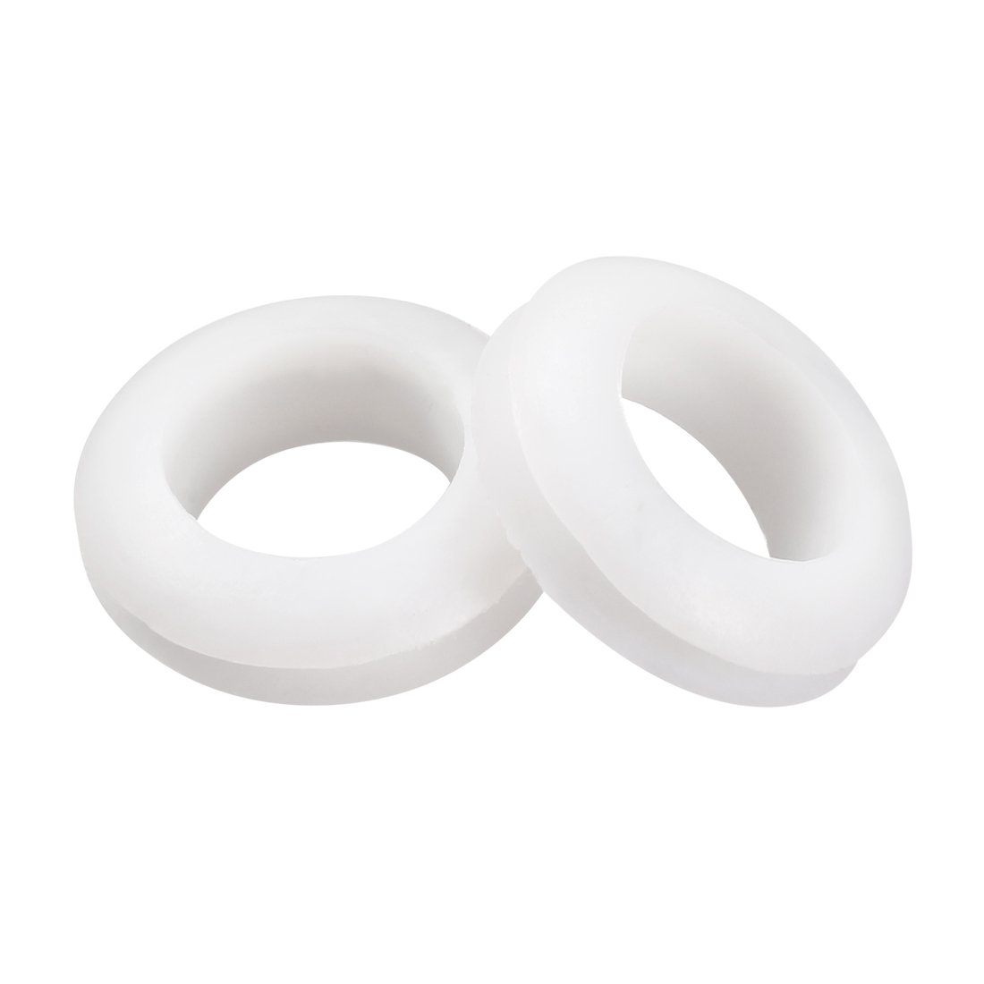 sourcingmap Wire Protector Oil Resistant Armature Rubber Grommet 12mm Inner Dia 100Pcs White