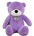 VERCART 4 Foot 47 inch Purple Giant Huge Cuddly Stuffed Animals Plush Teddy Bear Toy Doll